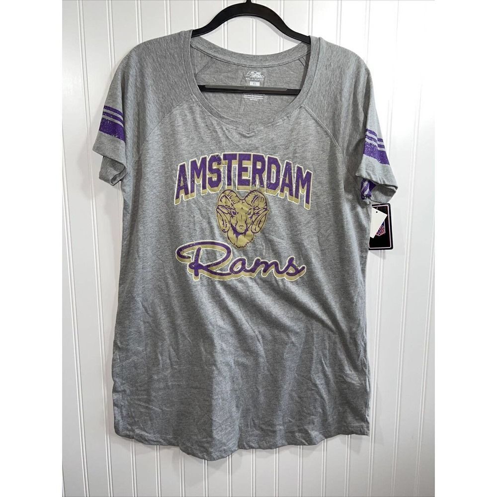 Pel Athletic - Women's Amsterdam Rams V-Neck T-Shirt - Size X-Large